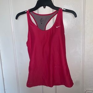 Women’s Pink Nike Dri-Fit workout tank top